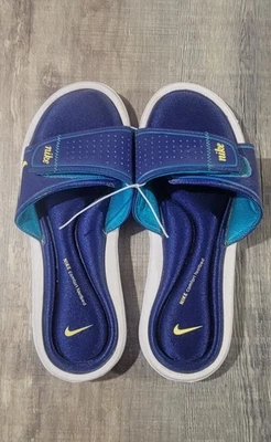 Женские удобные шлепанцы сандалии шлепанцы Nike 7 360883-472 синие б/у в отличном состоянии - Изображение 1 из 4