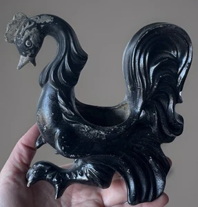 Antik 20er Jahre frühe Komposition RAR Hahn Figur Art Deco Übertopf S1435 - Bild 1 von 10