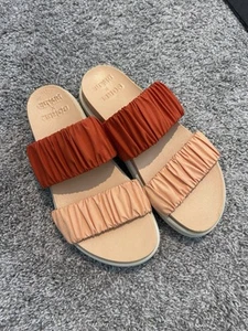 Sorel x prAna Damen geraffte Sandale zwei Riemen Roaming Pantolette Größe 7 Plateau - Bild 1 von 10
