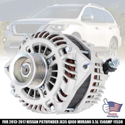 Genuine OEM Alternator For 2013-2017 Nissan Murano Pathfinder INFINITI JX35/QX60 Foto 1 de 4