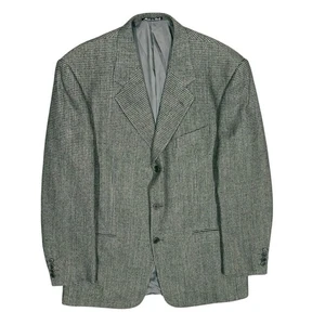 Vintage Valentino Tweed Blazer Wool Sport Coat Made in Italy Beige 42L - Picture 1 of 8