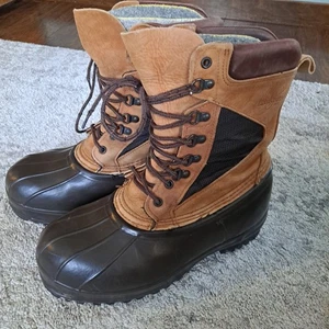 Vntg. LaCrosse Boots mens 10 Hunting Pac Liner Leather upper lace up USA Read! - Picture 1 of 20