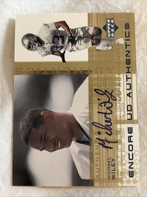 2000 Upper Deck Encore UD Authentics #MW Michael Wiley Auto - NM-MT - KD - Image 1 of 2