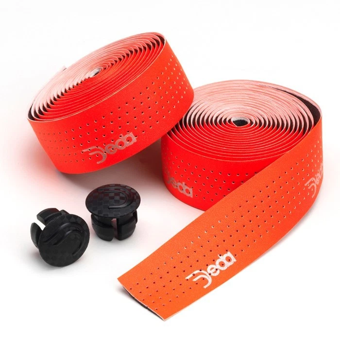 Deda Elementi MISTRAL Perforated Synthetic Leather Bar Tape : FLUO ORANGE - Image 1 of 1