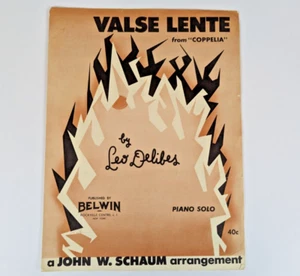 Valse Lente aus Coppelia von John Schaum 1954 Solo Klavier Noten - Bild 1 von 6