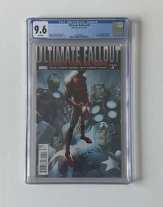 ULTIMATE FALLOUT #4 1ST PRINT CGC 9.6 1st APP OF MILES MORALES - Photo 1 sur 3