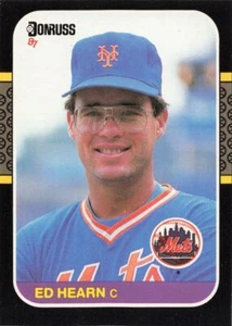 1987 Donruss Baseball Rookie Ed Hearn New York Mets #446 - Picture 1 of 2