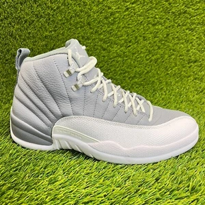 Nike Air Jordan 12 Retro Stealth Mens Size 9.5 Gray Athletic Shoes Sneakers - Picture 1 of 10