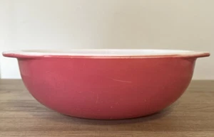 Vintage Pyrex 2 Qt Flamingo Pink Casserole Bowl #024 Tab Handles – Mid-Century - Picture 1 of 5