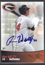 2009 Delmarva Shorebirds Ron Welty #17 IP autograph signed card