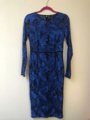 Star by Julien Macdonald Women’s Blue Dress UK Size 8 - Image 1 of 4