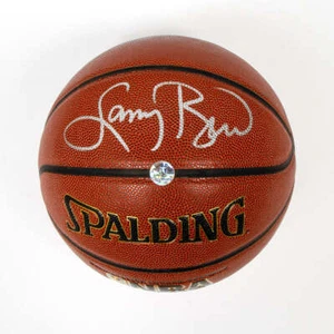 Larry Bird Autographed Spalding Official NBA I/O Basketball - Bild 1 von 1