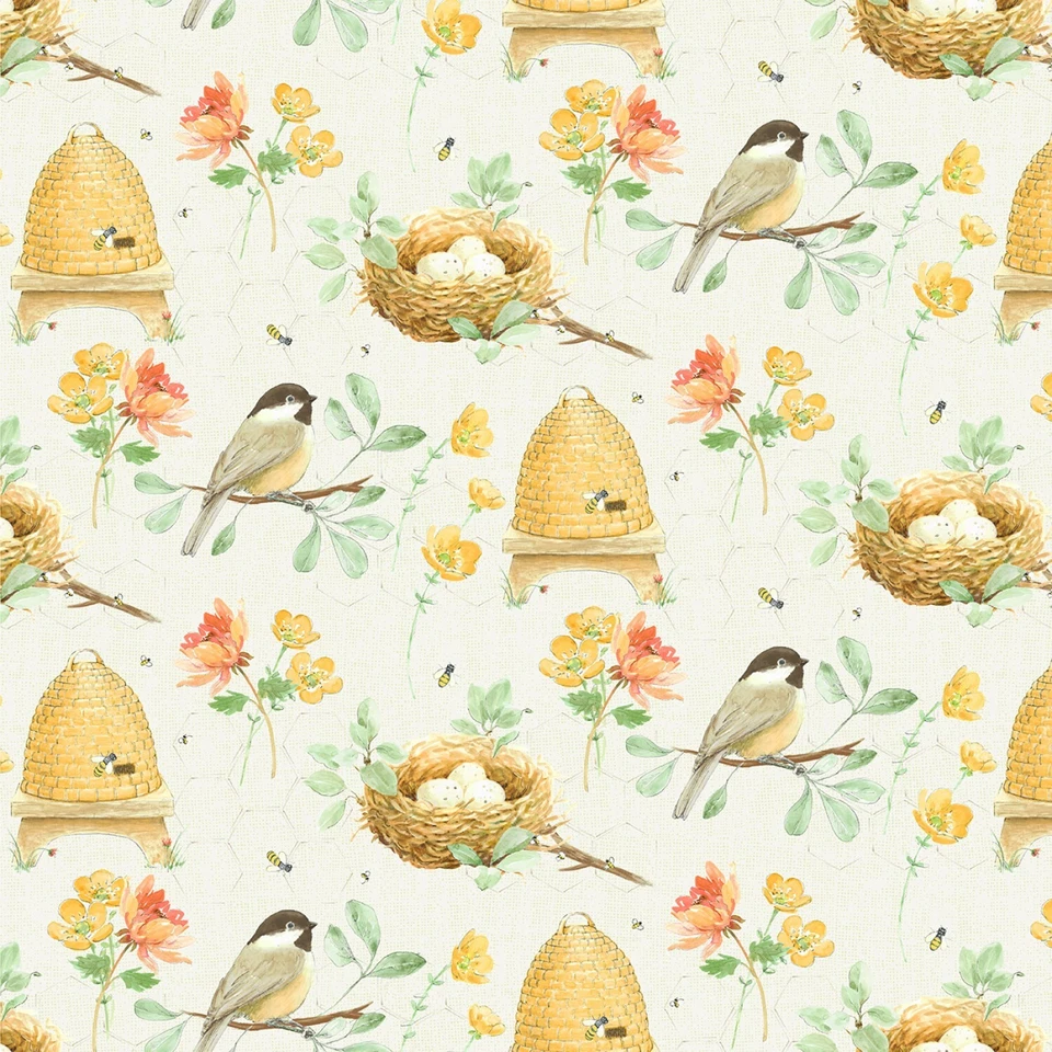 Paseo por el jardín, tarde en el jardín por Windham 44" de ancho tela de algodón Foto 1 de 3