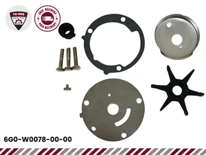 6G0-W0078-00-00 Fits Yamaha Outboard 25 HP Water Pump Impeller Repair Kit - Picture 1 of 9