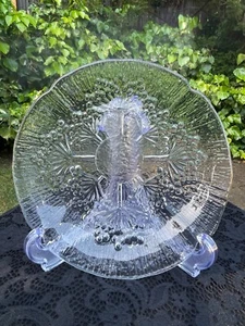 Vintage Dansk Italien "Kuh Petersilie" Floriform Glas Teller 7 1/4" - Bild 1 von 2