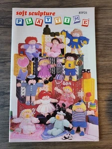 Soft Sculpture Playtime Crochet Pattern Booklet 87F21 1985 Annie's Pattern Club - Picture 1 of 2
