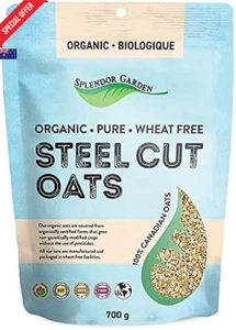 Organic Steel Cut Oats 700g – Wheat Free Wholegrain Healthy Breakfast - Picture 1 of 12