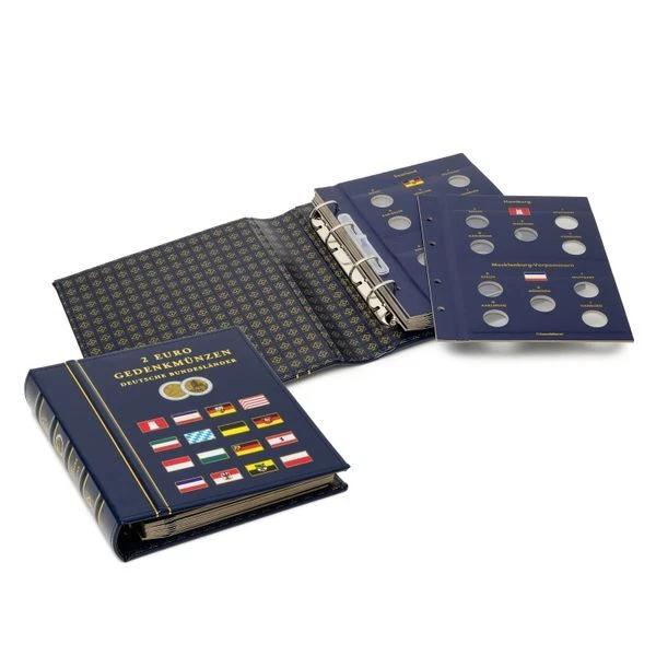 Leuchtturm Münzalbum VISTA 2 Euro-Gedenkmünzen Deutsche Bundesländer 367371 Neu