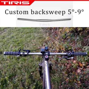 TIRIS Titanium Bicycle Flat Handlebar Bike Straight Bar Custom Angle 5-9 - Picture 1 of 8