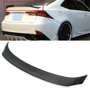For LEXUS IS250 IS300 F Sport 2014UP Rear Trunk Spoiler Wing Lip Carbon Fiber - Imagen 1 de 6