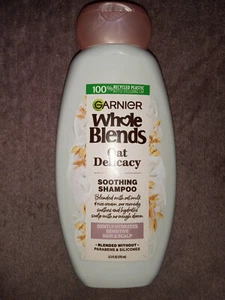 Garnier Whole Blends Gentle Shampoo Oat Delicacy, For Sensitive Scalp, 12.5 f... - Picture 1 of 3