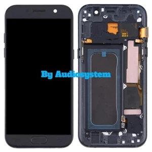 DISPLAY LCD+TOUCH SCREEN +FRAME SAMSUNG GALAXY A5 2017 SM-A520 NERO VETRO TELAIO - Foto 1 di 1