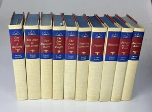 Vintage Zane Grey Western Books Set of 10 Titles for Decor, Library, Bookshelf - Picture 1 of 1