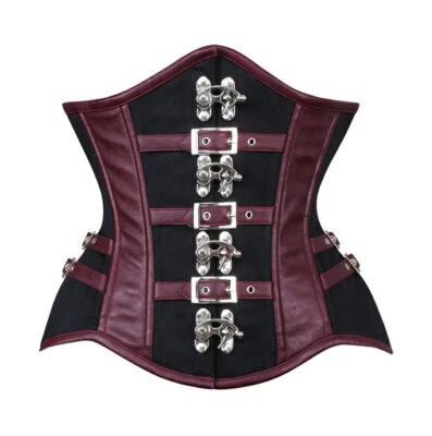Corsé Entrenador de Cintura Modelador Body Modelador Prendas Debajo del Busto Corsés de Cuero Foto 1 de 3