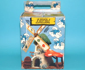 SMURFS 40020 OLD SMURF WINDMILL COMPLETE BOXED EURO BOX 1981 SCHLEICH W. GERMANY - Picture 1 of 14