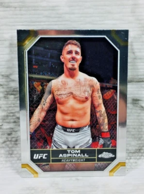 2024 TOPPS UFC CHROME #187 TOM ASPINALL (BASE SET CARD) - Image 1 of 2