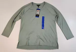 Banana Republic grüner Damenpullover Größe Large L langarm V-Ausschnitt neu mit Etikett - Bild 1 von 3