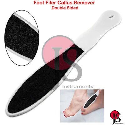 Pedicure White Foot Scrub Callus Remover Dead Skin Scrubber Podiatry Scrapper - Image 1 of 3