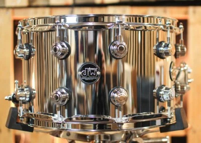 DW 8x14 Performance Chrome over Steel Snare Drum - DRPM0814SSCS - Image 1 of 4