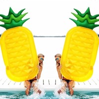 Pineapple Shape Large Inflatable Swimming Pool Lounger Chair Beach Float Toy Fun