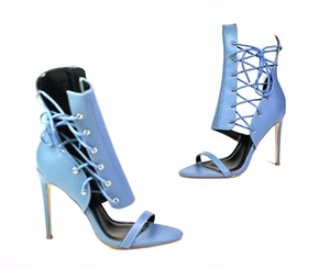 Liliana Open Toe Stiletto High Heels Tie Sandals Shoes Barbara-141 Women's 8 NIB - Picture 1 of 11