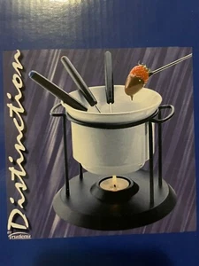 Trudeau 7 PC Fondue Set Chocolate Cheese Yummy New Open Box - Picture 1 of 7