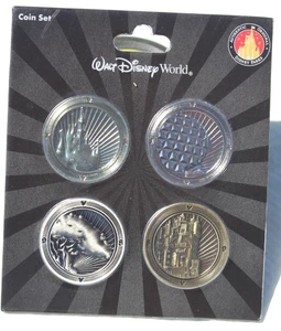 Juego de monedas de 4 parques Disney Four sellado Hollywood St, Magic King, Epcot, Animal K. - Imagen 1 de 6