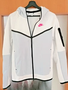 Nike Tech Fleece Jacke Größe XS, weiß/hellblau - Bild 1 von 10