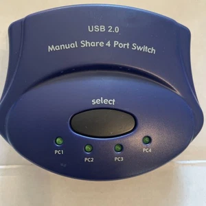 Ręczny przełącznik danych USB2.0, 4-portowy - Zdjęcie 1 z 4