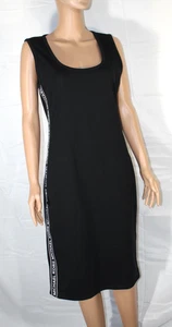 Vestido para mujer Michael Kors jersey tejido negro sin mangas - talla grande - Imagen 1 de 10