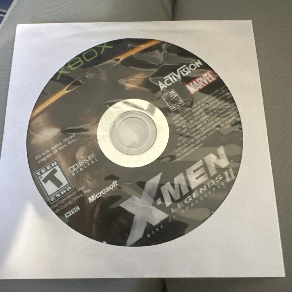 X-Men Legends II: Rise of Apocalypse (Microsoft Xbox, 2005) solo disco Foto 1 de 1