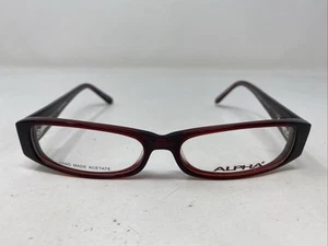Alpha 3916 COL.01 53-15-140 Burgund Kunststoff Vollrand Brille Brillengestell OG12 - Bild 1 von 8