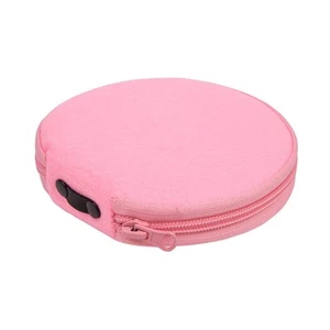 Small CD Case Round Felt 20 Capacity CDs Storage Wallet DVD Disc Holder, Pink - Bild 1 von 7
