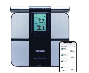 Omron HBF-702T Digital Body Composition Monitor, Bluetooth, Full-Body Analysis - Picture 1 of 3