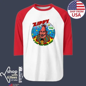 Zippy The Pinhead Movie Men's Raglan Red Size S to 2XL - Picture 1 of 1