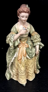 Vestido victoriano estatuilla de porcelana coleccionable Andrea by Sadek #7299 de colección - Imagen 1 de 5