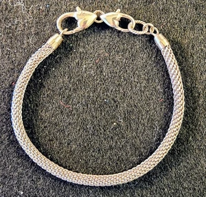 Brighton Beverly Glam Mesh Armband für Charms & Perlen silberfarbene Herzverschlüsse - Bild 1 von 2