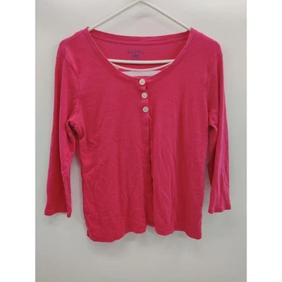 Túnica para mujer Riders By Lee L ajustada instantáneamente aspecto en capas rosa manga larga Foto 1 de 4