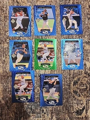 1998 Upper Deck Choice StarQuest Lot (8) Baseball Cards – Green & Blue Foil - Image 1 of 4