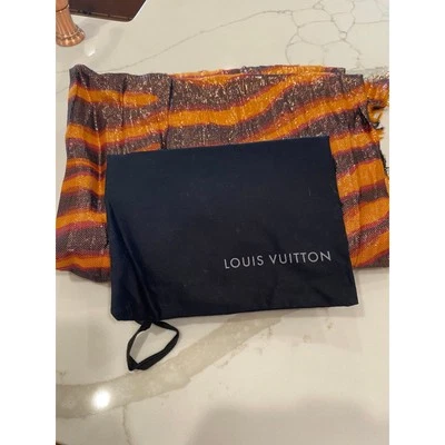 Louis Vuitton Stephen Sprouse Estampado de Tigre Estola Metálica Bufanda Bolsa para el Polvo Incluida Foto 1 de 4